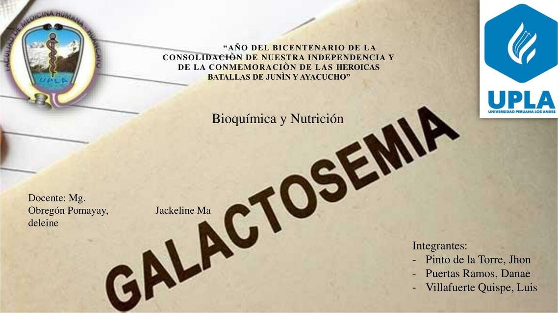 GALACTOSEMIA