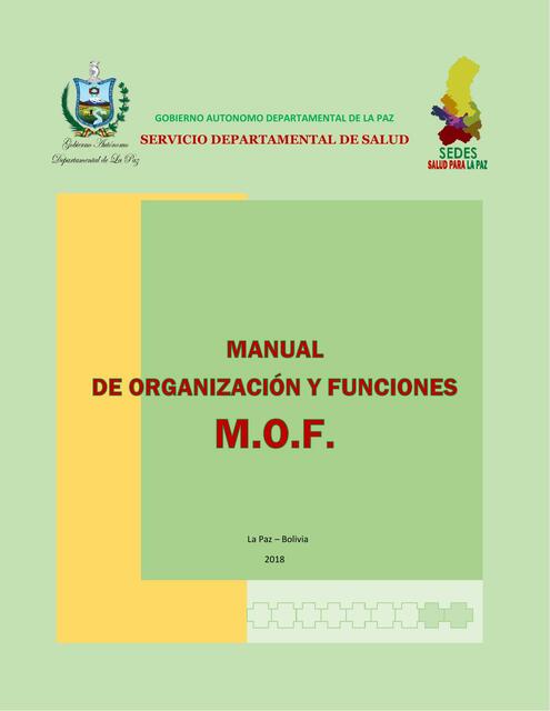 MANUAL DE ORGANIZACION DE FUNCIONES