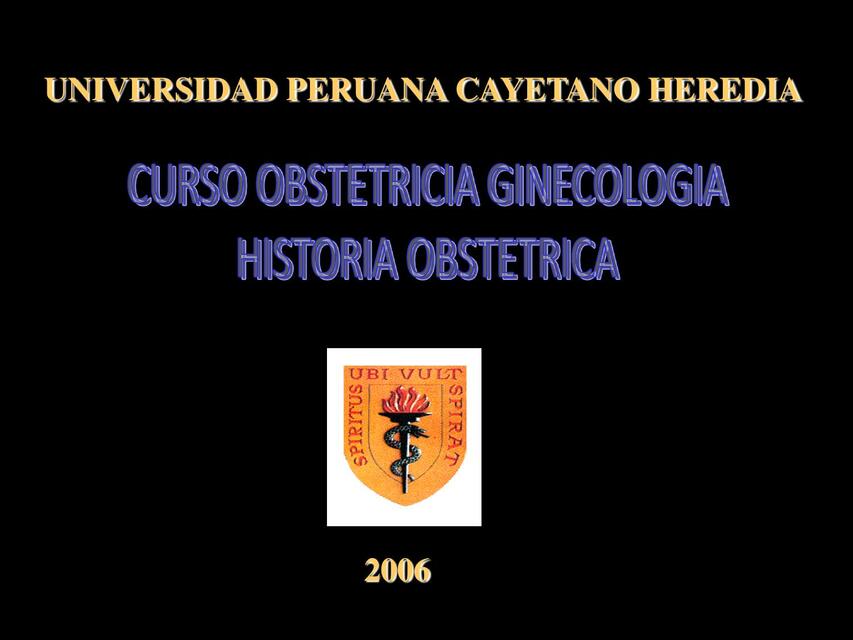 Historia clínica obstétrica