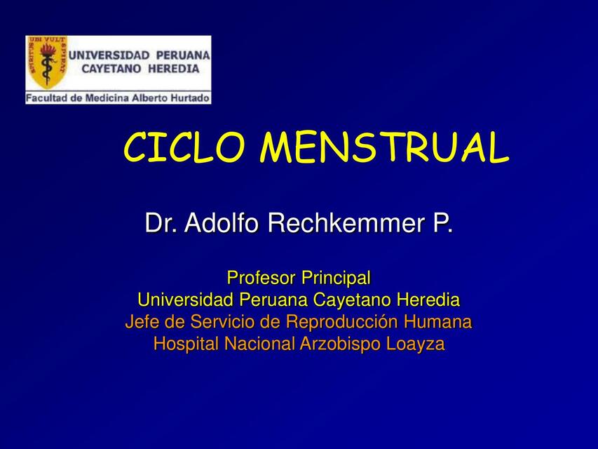 Ciclo menstrual