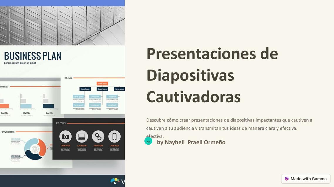 Presentaciones de Diapositivas Cautivadoras