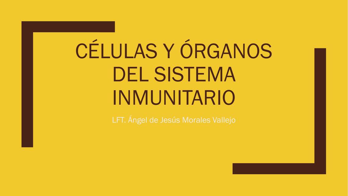 Células y órganos del sistema inmunitario