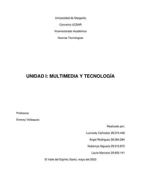 Multimedia y tecnología