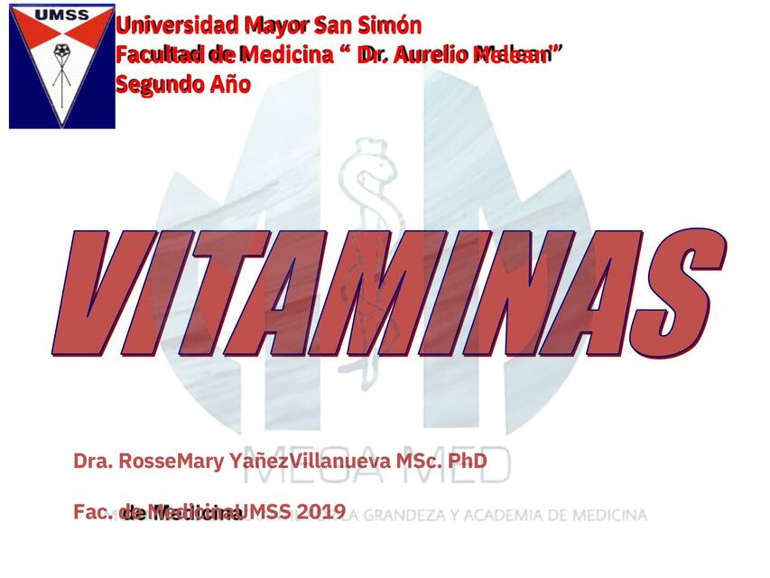 Vitaminas Dra YAÑEZ pdf