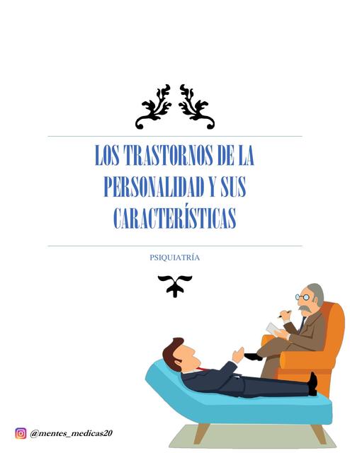 LOS TRASTORNOS DE LA PERSONALIDAD (Resumen)