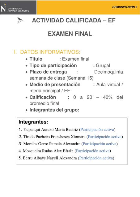 EF Comunicación 2 Grupo 7