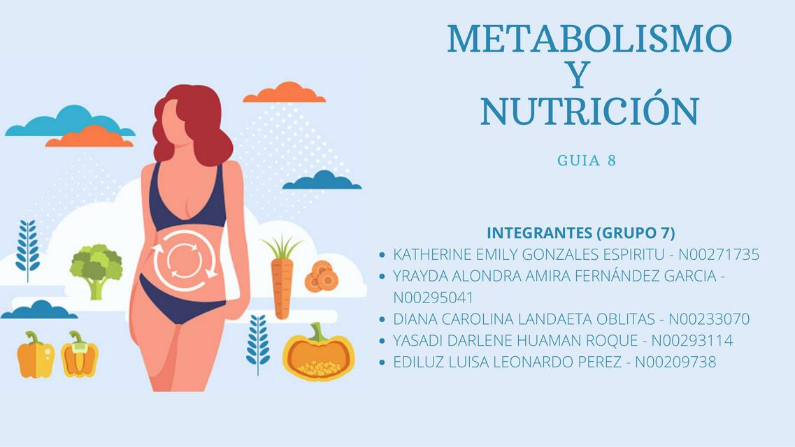 GUIA 8 METABOLISMO Y NUTRICIÓN 1 1