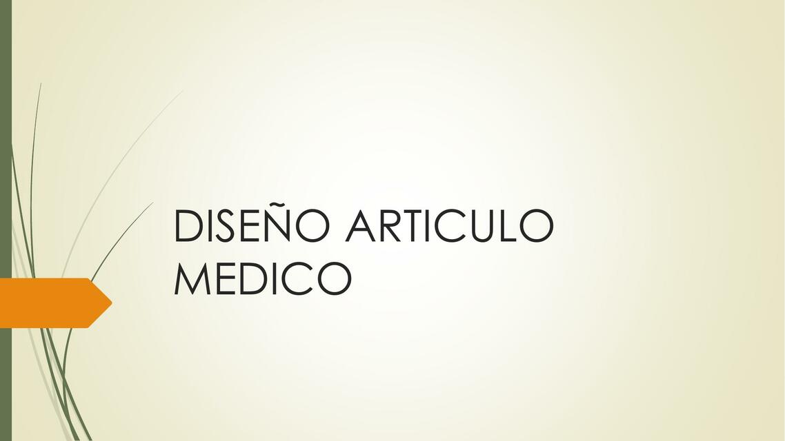 DISEÑO ARTICULO MEDICO