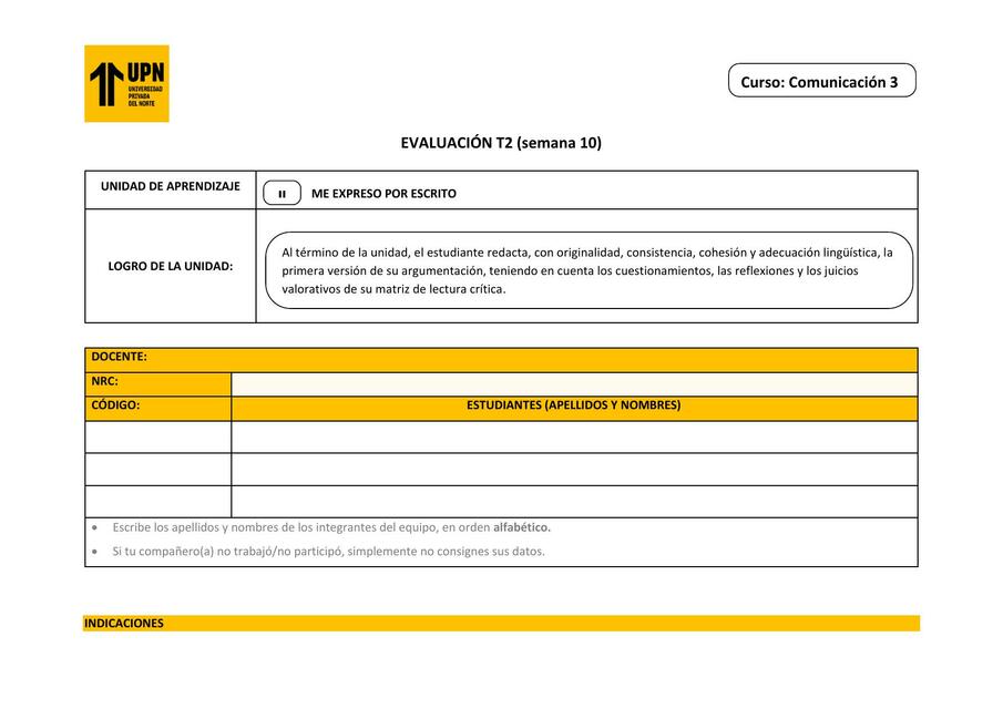 Evaluación T2 Comu3 1 2