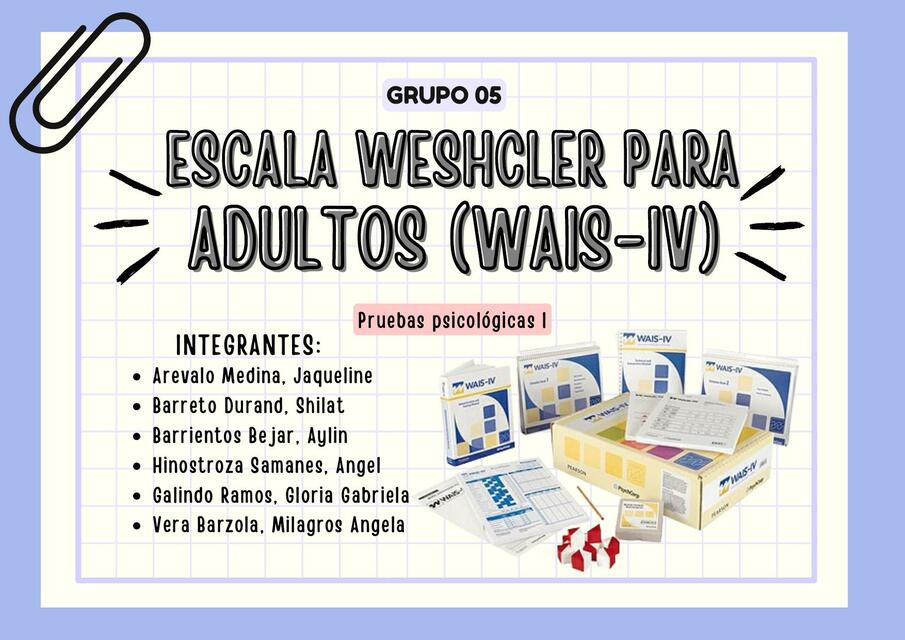 Escala Weshcler para adultos 