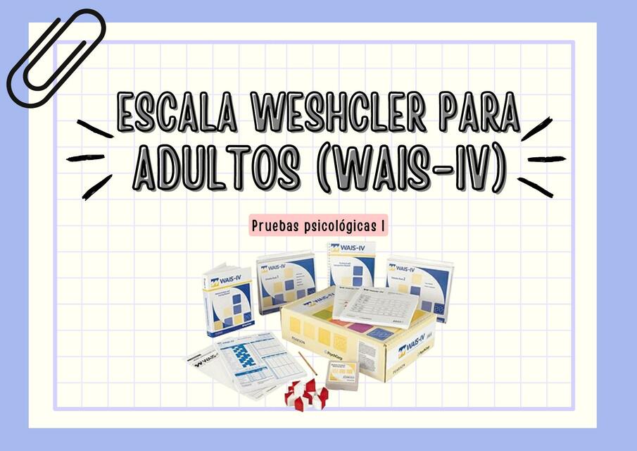 Escala Weshcler para adultos 