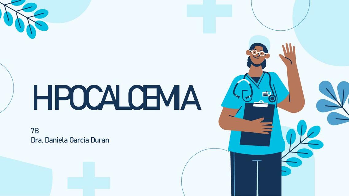 HIPOCALCEMIA PRESENTACION