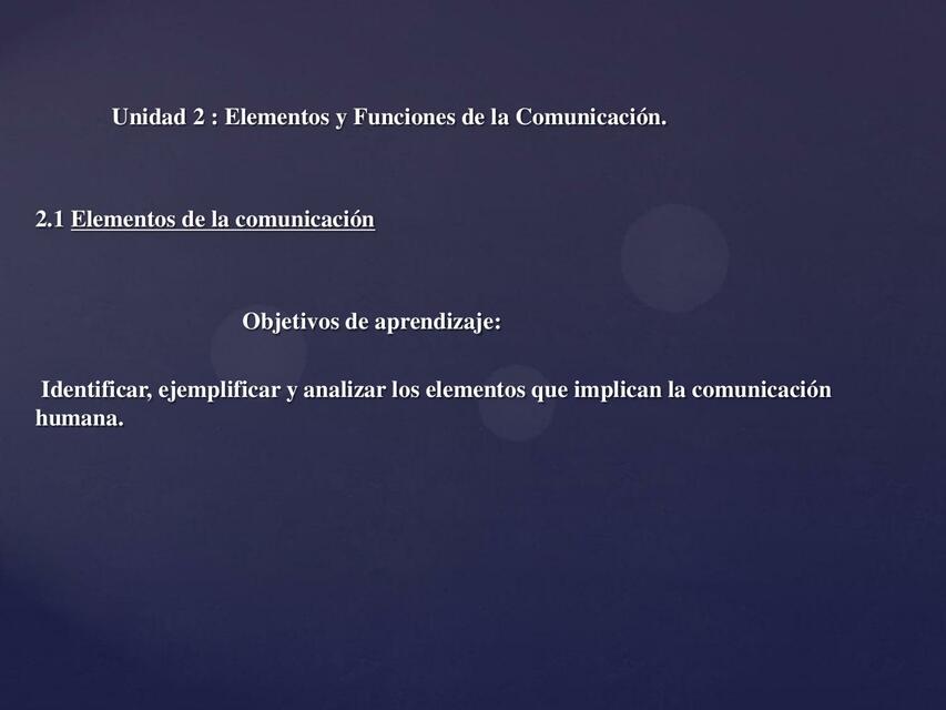 Elementos y Funciones de la Comunicacion