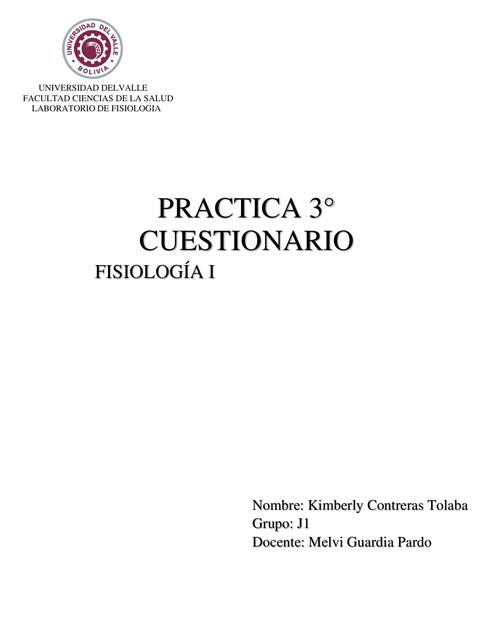 Practica 3 FISIOLOGÍA CARDIOVASCULAR