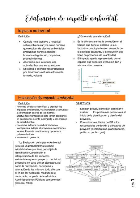 Evaluacion de impacto amiental apunte