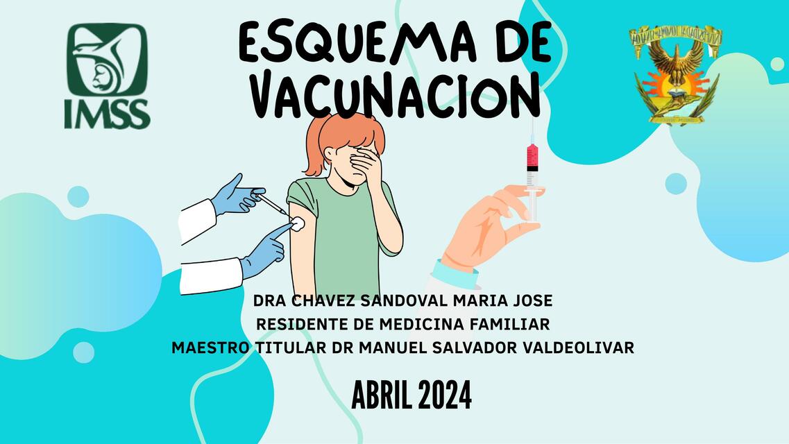 ESQUEMA DE VACUNACION ACTUALIZADO