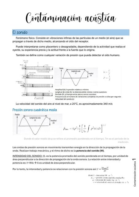 Contaminacion acustica apunte