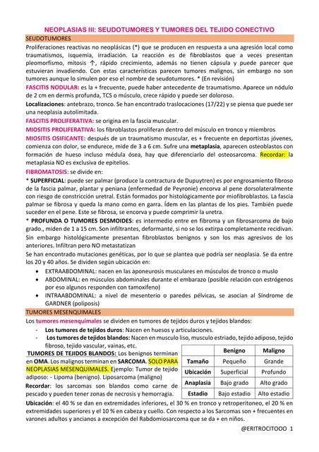 TP6 NEOPLASIAS III