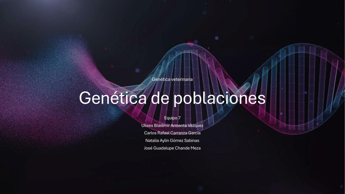 Genética de poblaciones