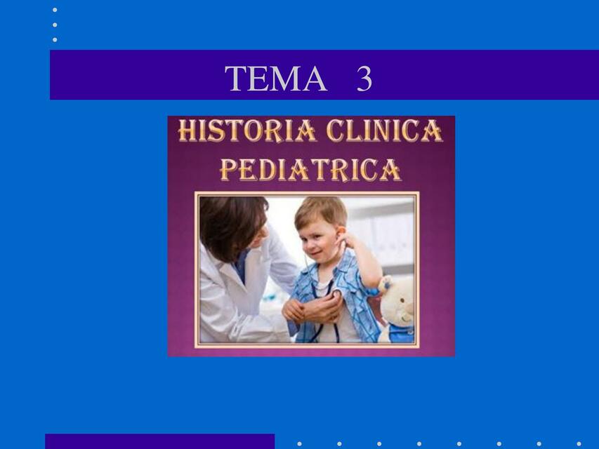 HISTORIA CLINICA PEDIATRICA