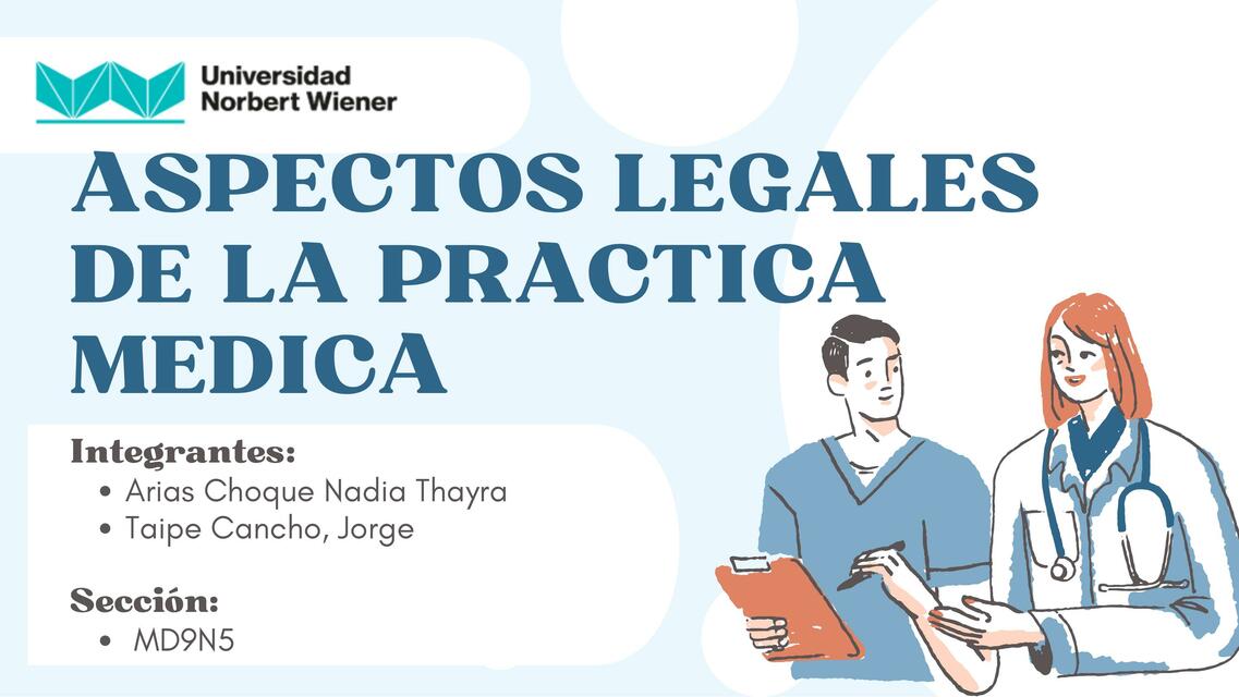 Aspectos legales de la practica medica