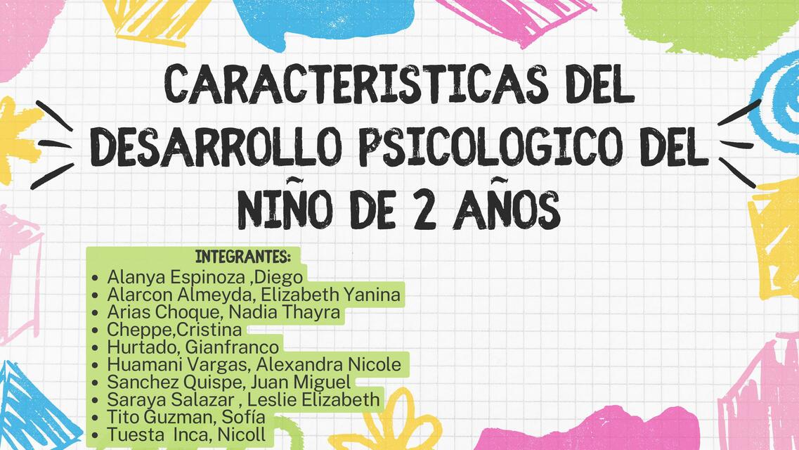 desarrollo paicologico del niño