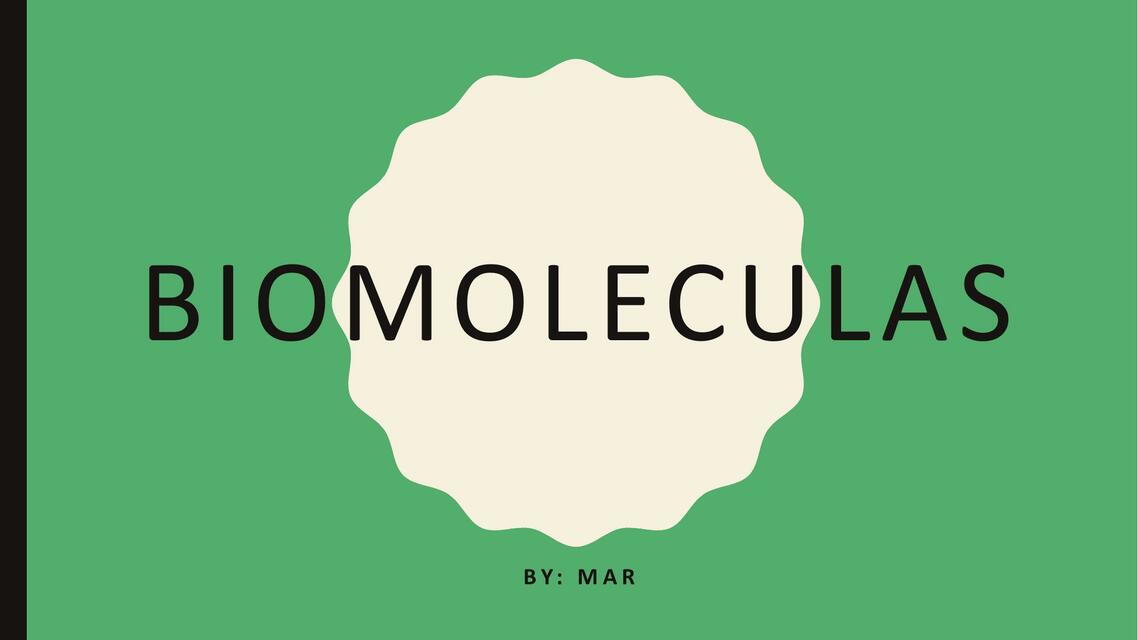 Biomoleculas apuntes