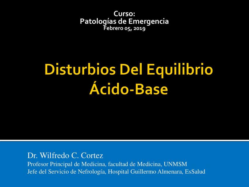 Disturbios Del Equilibrio Acido Base Un Poco De Cursos Udocz