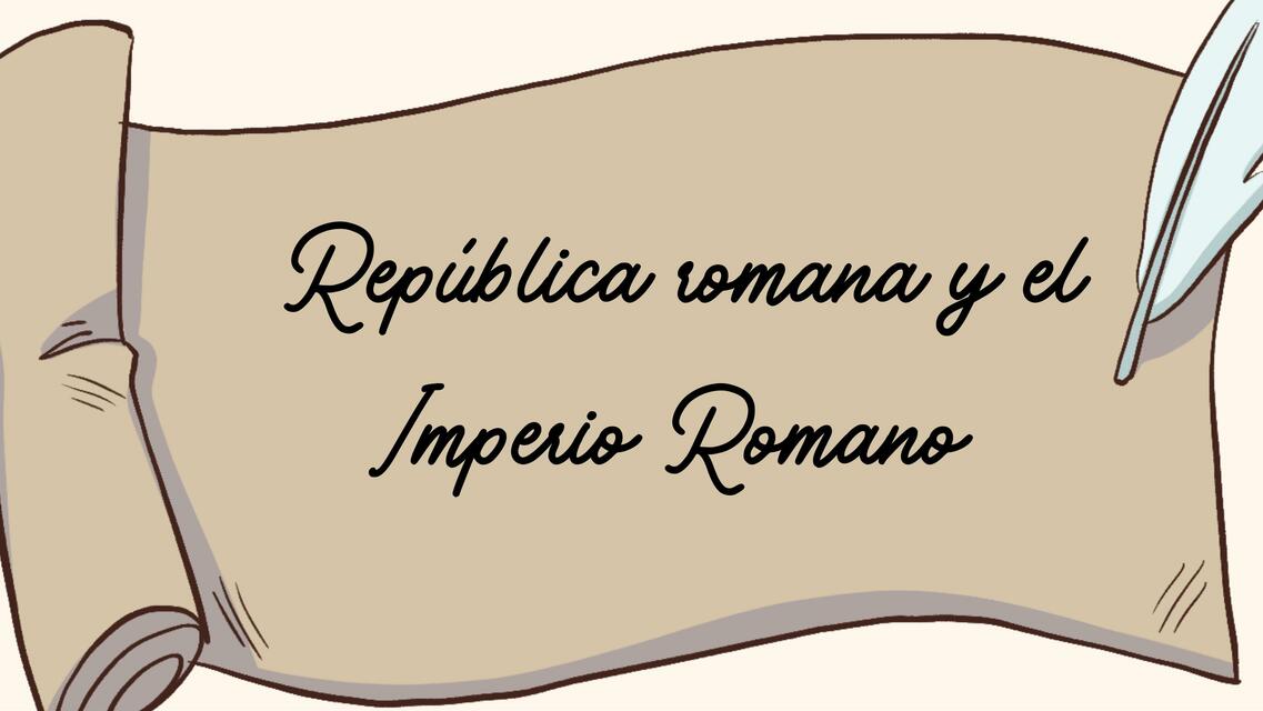 Roma República e imperio