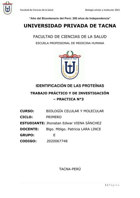 Practica N 3 Proteínas