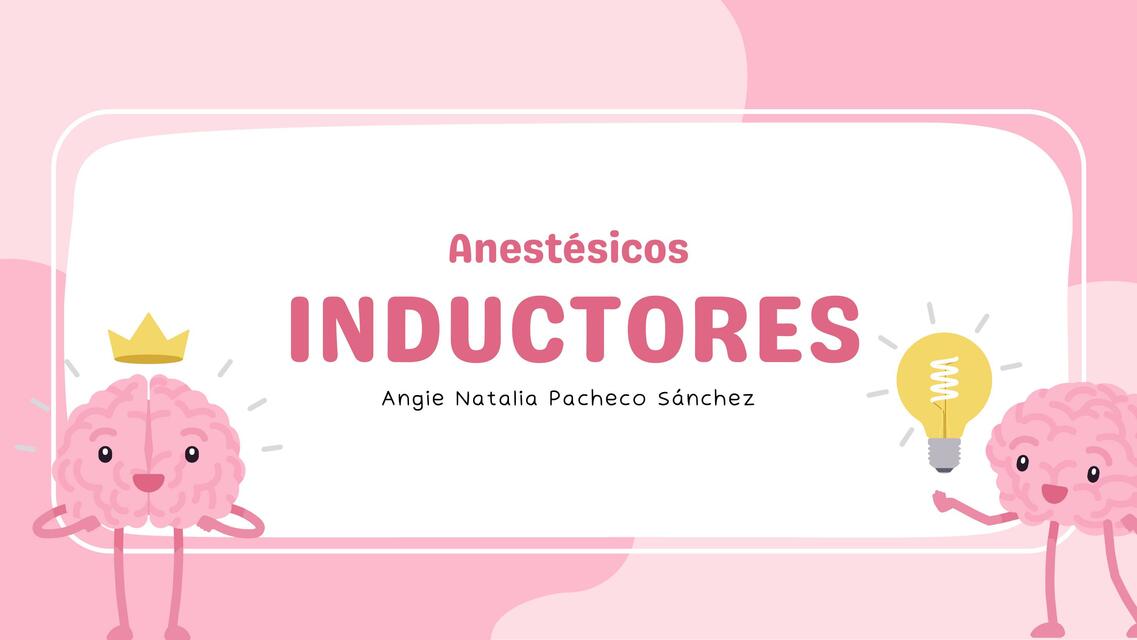 Inductores anestesicos