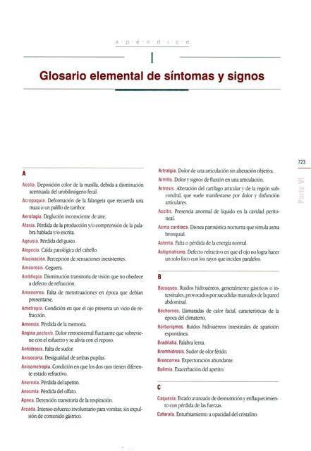 Glosario elemental de síntomas y signos 