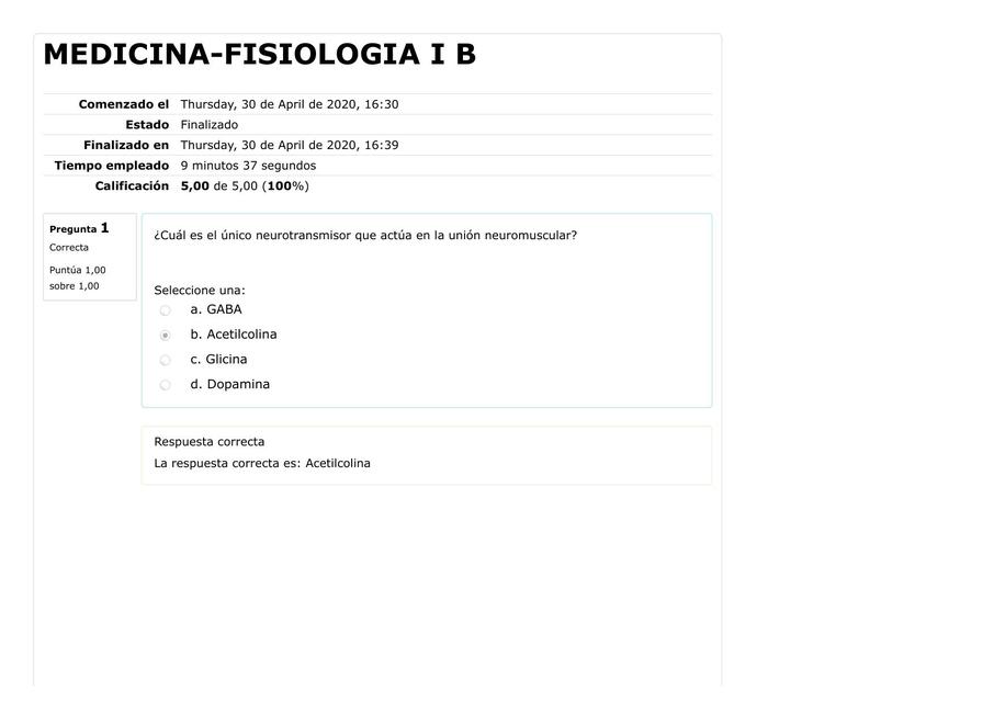 FISIOLOGIA I-Quiz 1