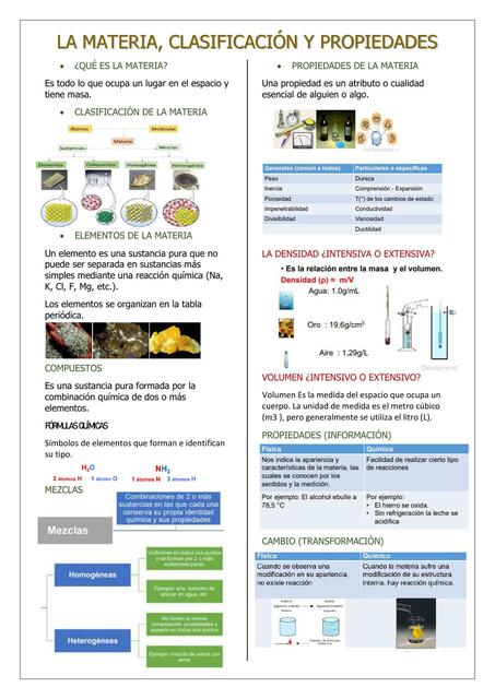 LA MATERIA CLASIFICACIÓN Y PROPIEDADES 2