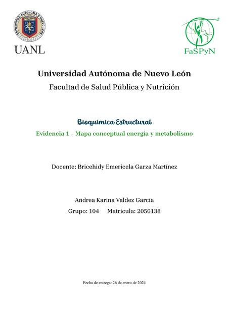 Energia y metabolismo