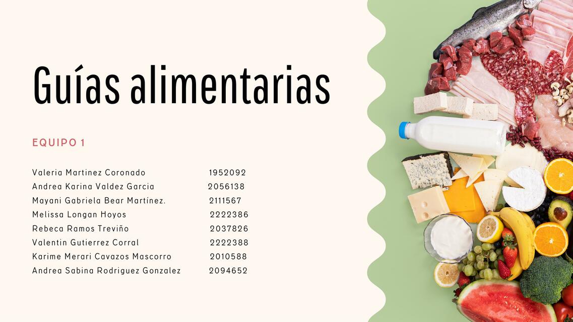 Guias Alimentarias de Mexico