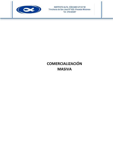 COMERCIALIZACIÓN