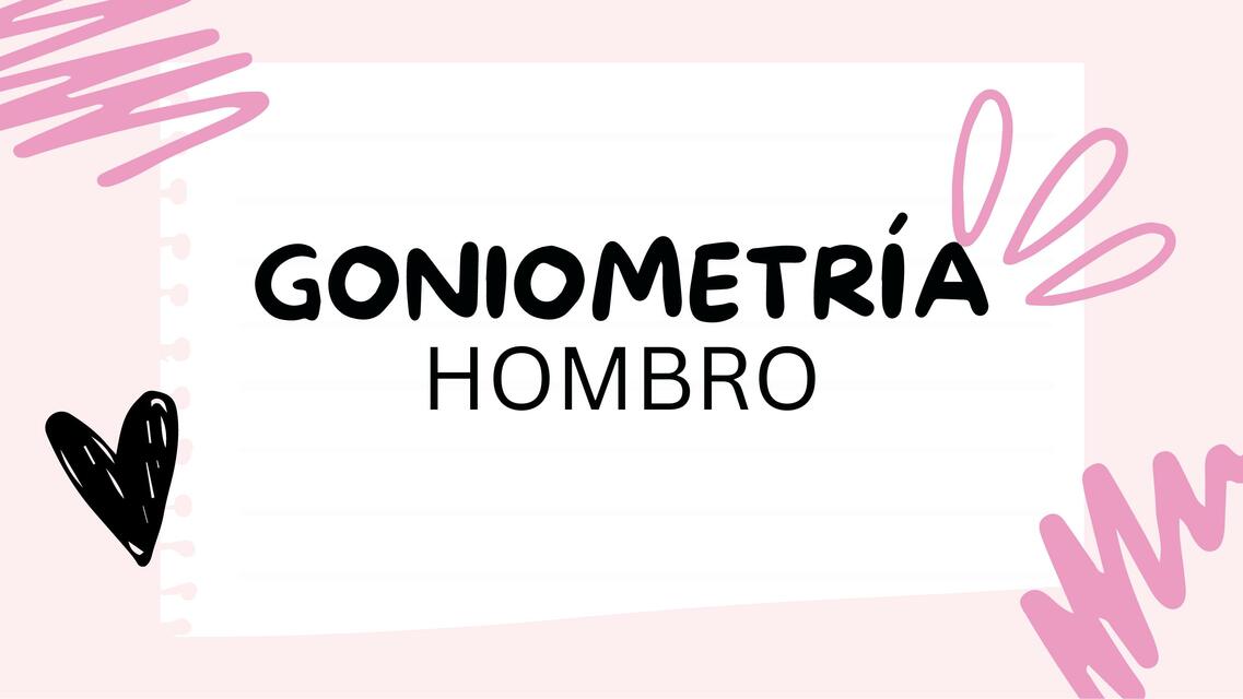 Goniometría de hombro