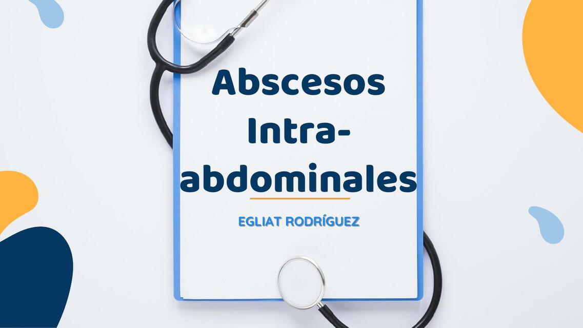 Abscesos intraabdominales