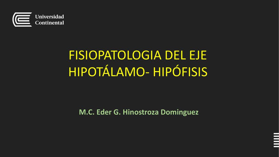 FISIOPATOLOGIA DEL EJE HIPOTALAMO HIPOFISARIO Pdf