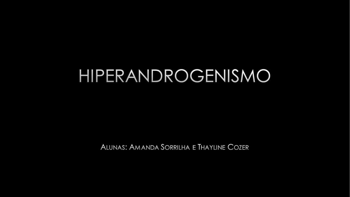 Hiperandrogenismo 