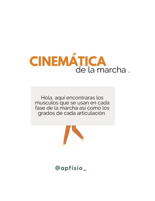 Cinemática de la marcha 