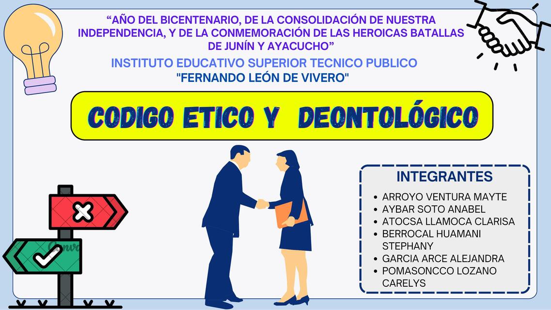 Código etico y deontologo 