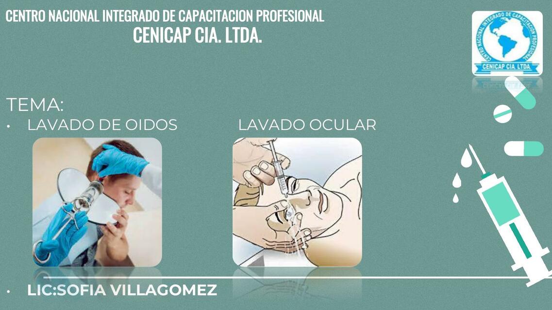 Grupo Nuevo 14 17 Lavado De Oidos Y Lavado Ocular Evelyn Udocz