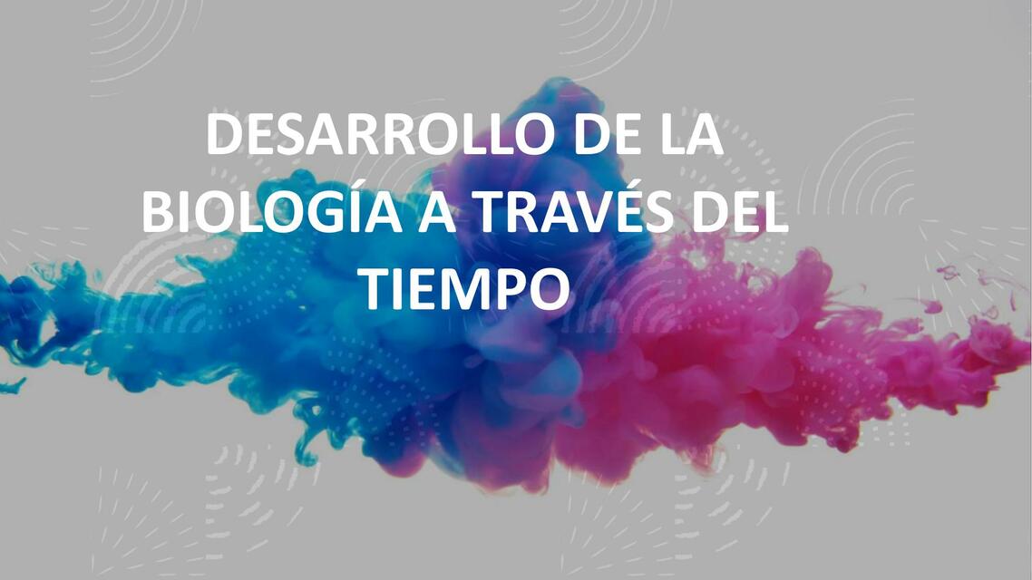 DESARROLLO DE LA BIOLOGÍA A TRAVÉS DEL TIEMPO | Luz Anahí | uDocz