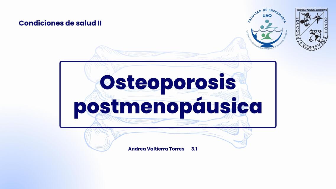 Osteoporosis postmenopáusica