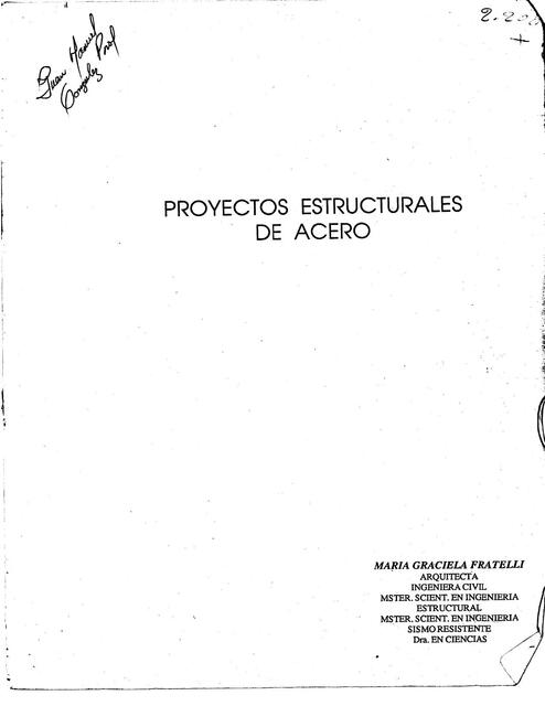 Proyectos Estructurales de Acero Fratelli ASD