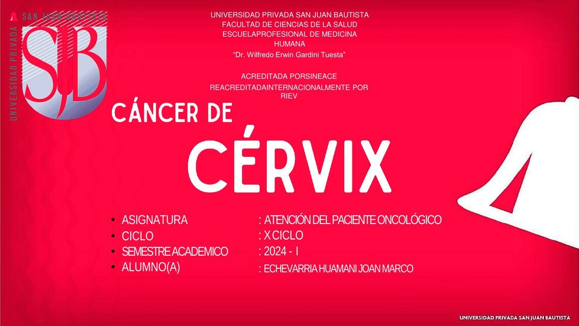 CÁNCER DE CERVIX