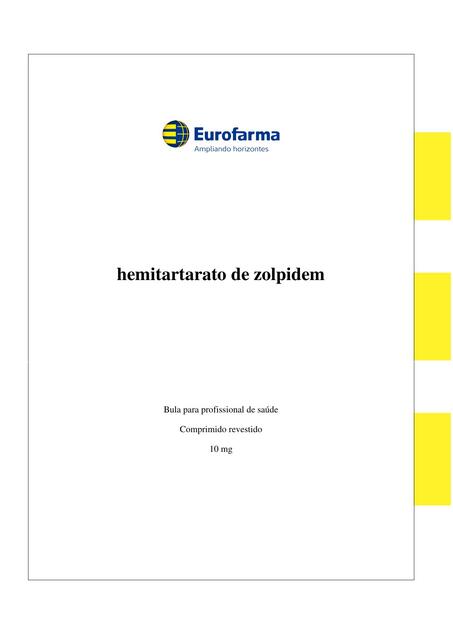 Hemitartarato zolpidem bula profissional eurofarma