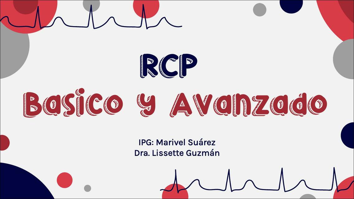 rcp básico y avanzado